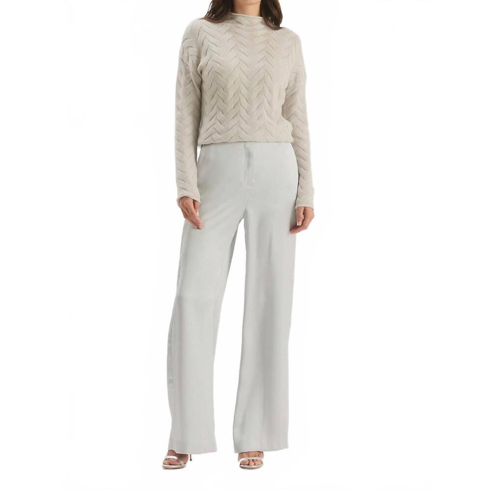 NEW TYLER BOE kathy charmeuse pant in cloud